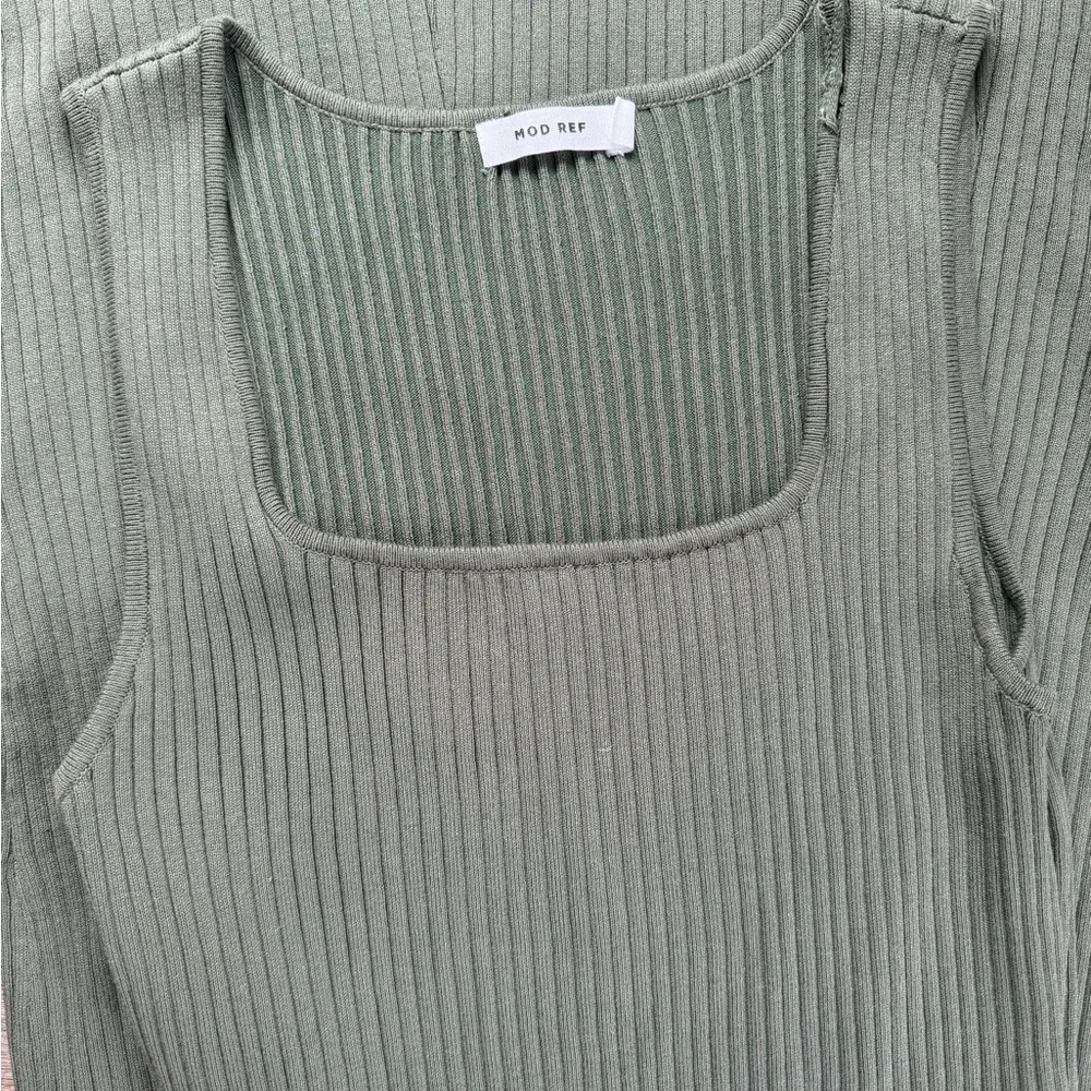 Mod Ref Green Ribbed Midi-Dress - Picture 4 of 6